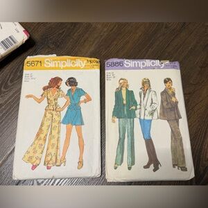 Simplicity Vintage Sewing Patterns 1970’s